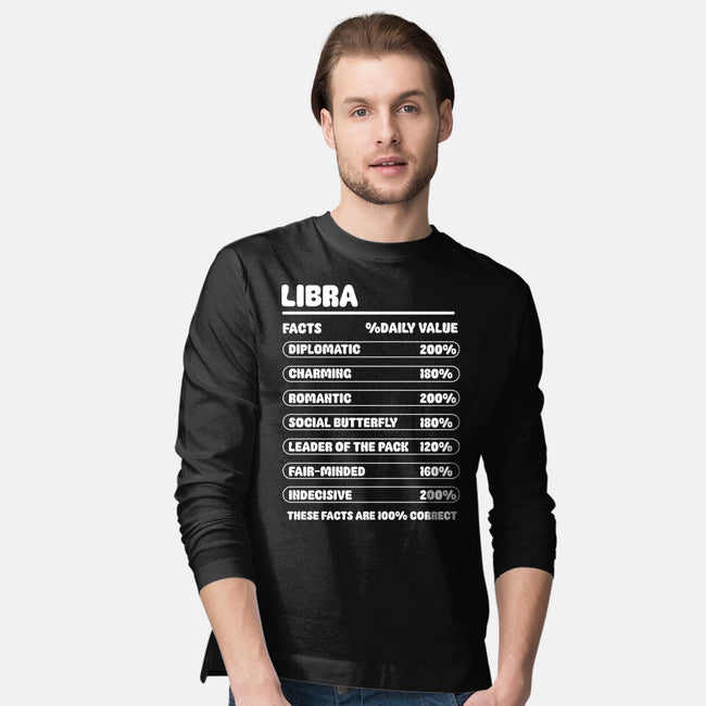 Libra Facts Chart-Mens-Long Sleeved-Tee-MaxoArt