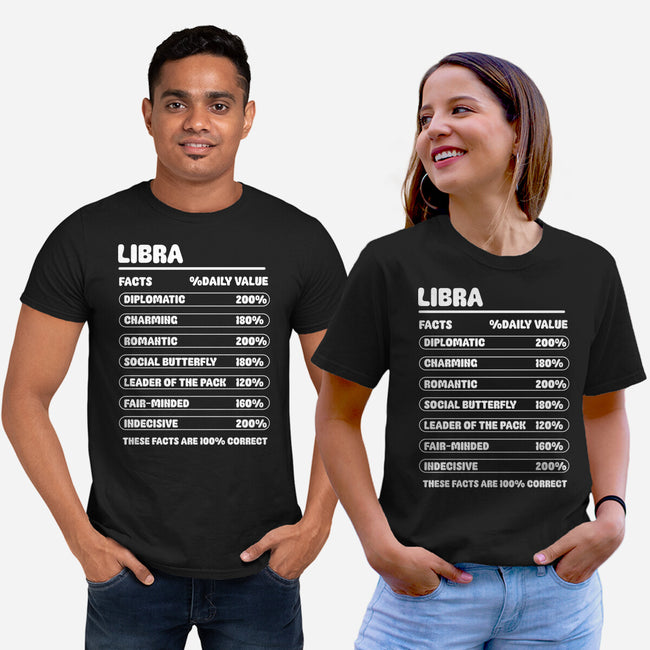 Libra Facts Chart-Unisex-Basic-Tee-MaxoArt