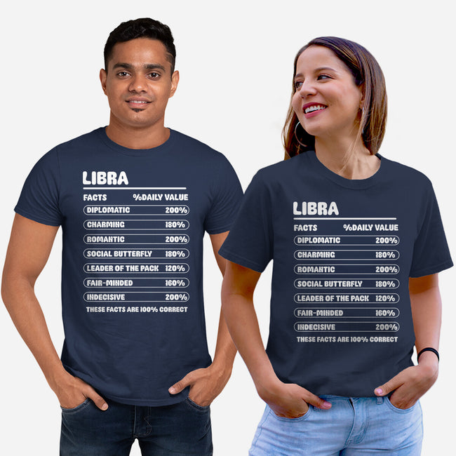 Libra Facts Chart-Unisex-Basic-Tee-MaxoArt