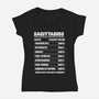 Sagittarius Facts Chart-Womens-V-Neck-Tee-MaxoArt