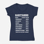 Sagittarius Facts Chart-Womens-V-Neck-Tee-MaxoArt