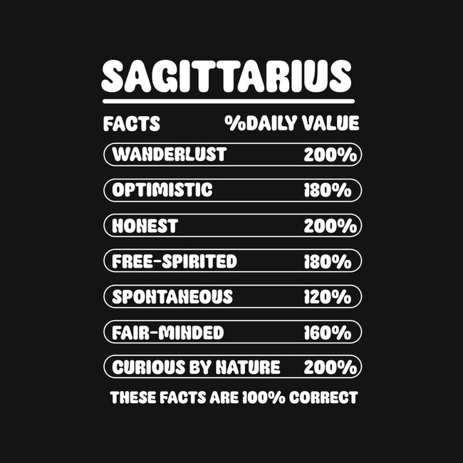Sagittarius Facts Chart-Womens-Fitted-Tee-MaxoArt