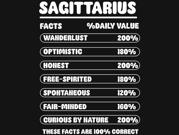 Sagittarius Facts Chart