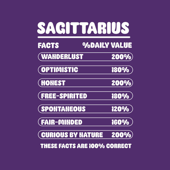 Sagittarius Facts Chart-Womens-Fitted-Tee-MaxoArt