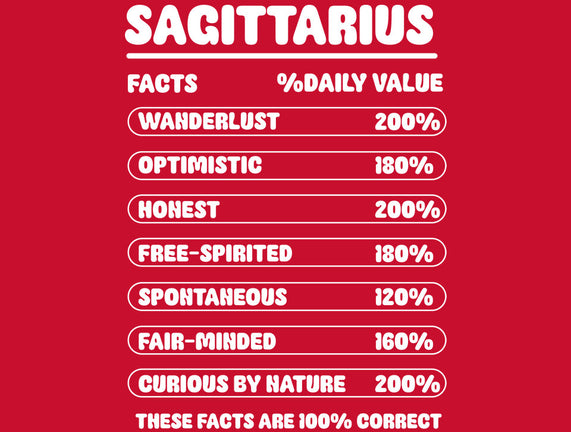 Sagittarius Facts Chart
