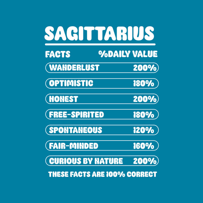 Sagittarius Facts Chart-Womens-Fitted-Tee-MaxoArt
