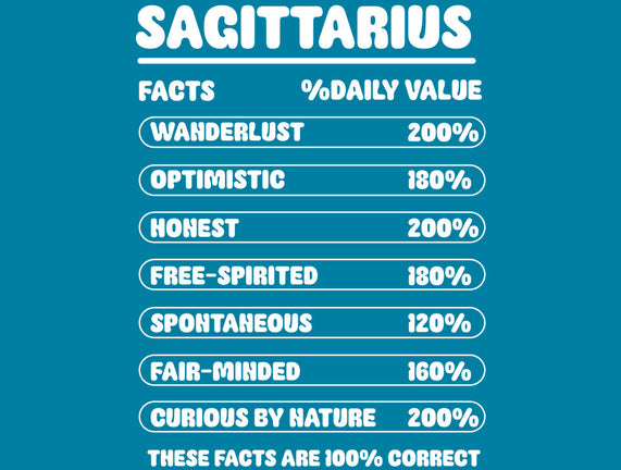 Sagittarius Facts Chart