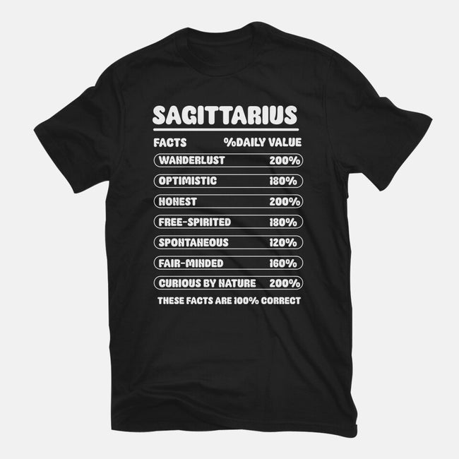 Sagittarius Facts Chart-Mens-Heavyweight-Tee-MaxoArt