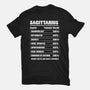 Sagittarius Facts Chart-Mens-Heavyweight-Tee-MaxoArt