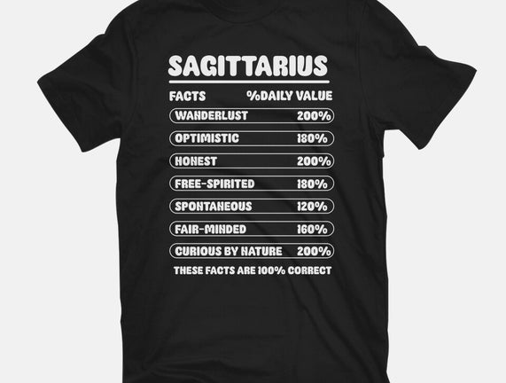 Sagittarius Facts Chart