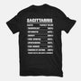 Sagittarius Facts Chart-Womens-Basic-Tee-MaxoArt