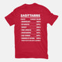 Sagittarius Facts Chart-Womens-Basic-Tee-MaxoArt