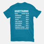 Sagittarius Facts Chart-Womens-Fitted-Tee-MaxoArt