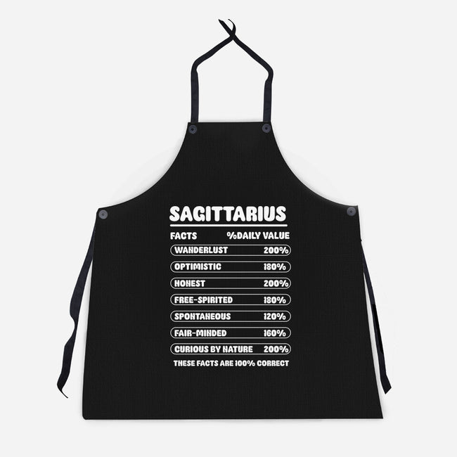 Sagittarius Facts Chart-Unisex-Kitchen-Apron-MaxoArt