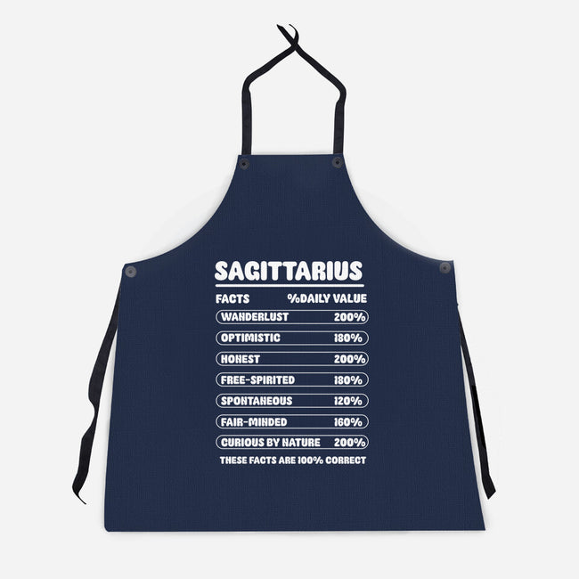 Sagittarius Facts Chart-Unisex-Kitchen-Apron-MaxoArt