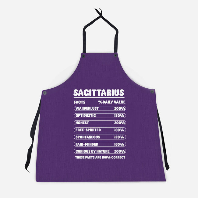 Sagittarius Facts Chart-Unisex-Kitchen-Apron-MaxoArt