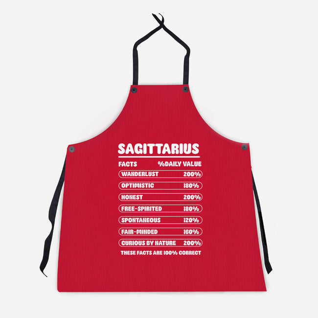 Sagittarius Facts Chart-Unisex-Kitchen-Apron-MaxoArt