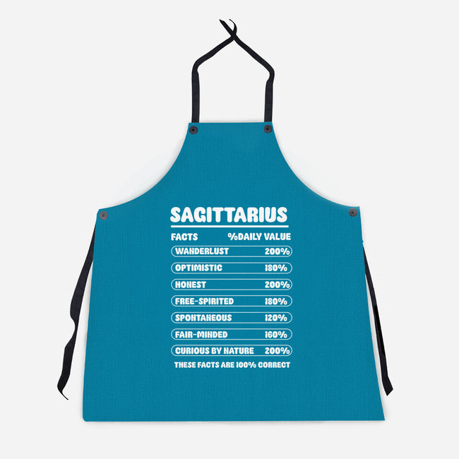 Sagittarius Facts Chart-Unisex-Kitchen-Apron-MaxoArt