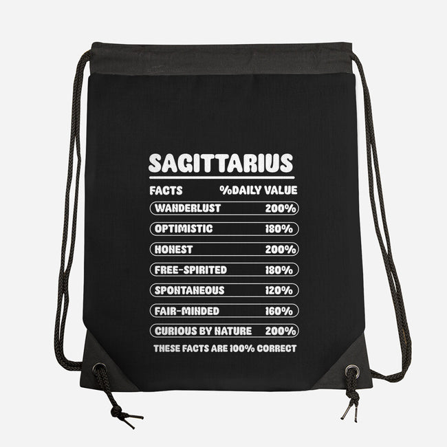 Sagittarius Facts Chart-None-Drawstring-Bag-MaxoArt