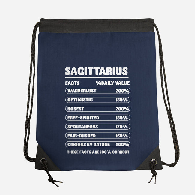 Sagittarius Facts Chart-None-Drawstring-Bag-MaxoArt