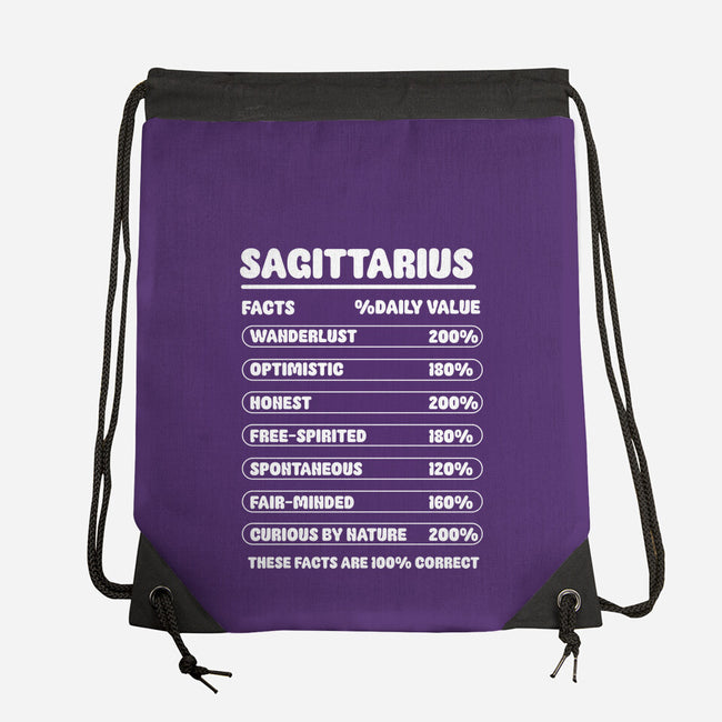 Sagittarius Facts Chart-None-Drawstring-Bag-MaxoArt