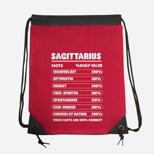 Sagittarius Facts Chart-None-Drawstring-Bag-MaxoArt