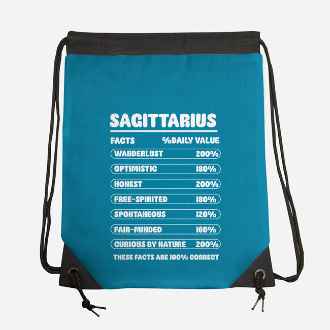 Sagittarius Facts Chart-None-Drawstring-Bag-MaxoArt