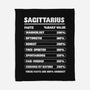 Sagittarius Facts Chart-None-Fleece-Blanket-MaxoArt