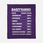 Sagittarius Facts Chart-None-Fleece-Blanket-MaxoArt