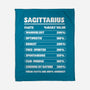 Sagittarius Facts Chart-None-Fleece-Blanket-MaxoArt
