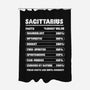 Sagittarius Facts Chart-None-Polyester-Shower Curtain-MaxoArt