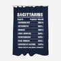 Sagittarius Facts Chart-None-Polyester-Shower Curtain-MaxoArt