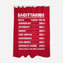 Sagittarius Facts Chart-None-Polyester-Shower Curtain-MaxoArt