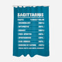 Sagittarius Facts Chart-None-Polyester-Shower Curtain-MaxoArt