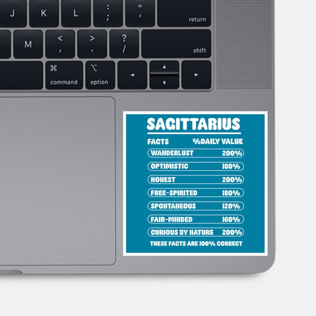 Sagittarius Facts Chart-None-Glossy-Sticker-MaxoArt