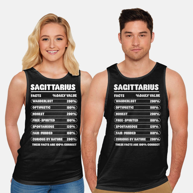 Sagittarius Facts Chart-Unisex-Basic-Tank-MaxoArt