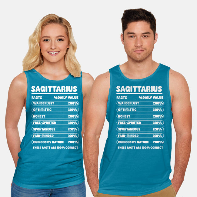Sagittarius Facts Chart-Unisex-Basic-Tank-MaxoArt