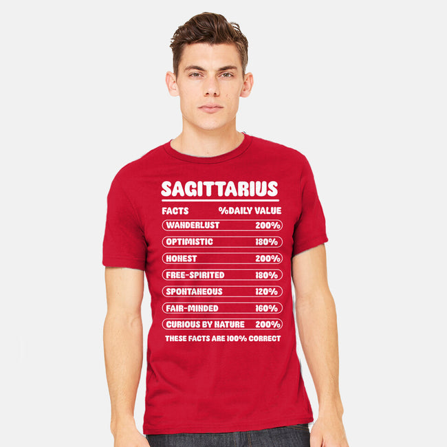 Sagittarius Facts Chart-Mens-Heavyweight-Tee-MaxoArt
