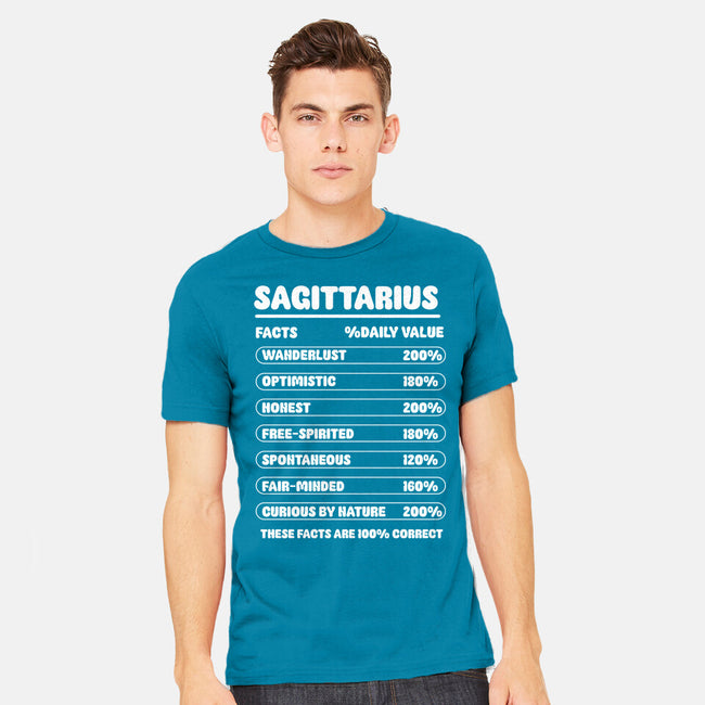 Sagittarius Facts Chart-Mens-Heavyweight-Tee-MaxoArt