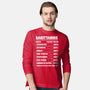 Sagittarius Facts Chart-Mens-Long Sleeved-Tee-MaxoArt