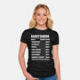 Sagittarius Facts Chart-Womens-Fitted-Tee-MaxoArt