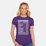 Sagittarius Facts Chart-Womens-Fitted-Tee-MaxoArt
