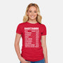 Sagittarius Facts Chart-Womens-Fitted-Tee-MaxoArt
