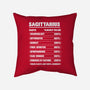Sagittarius Facts Chart-None-Removable Cover w Insert-Throw Pillow-MaxoArt