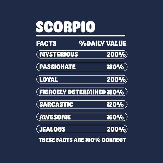 Scorpio Facts Chart-Womens-Basic-Tee-MaxoArt