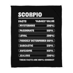 Scorpio Facts Chart