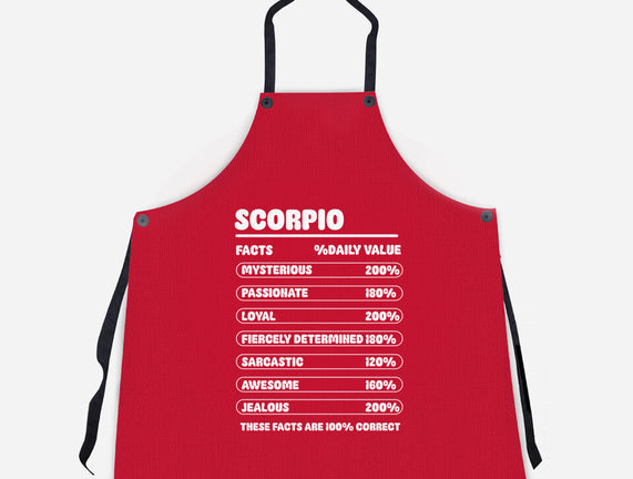 Scorpio Facts Chart