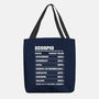 Scorpio Facts Chart-None-Basic Tote-Bag-MaxoArt