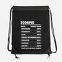 Scorpio Facts Chart-None-Drawstring-Bag-MaxoArt