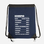 Scorpio Facts Chart-None-Drawstring-Bag-MaxoArt